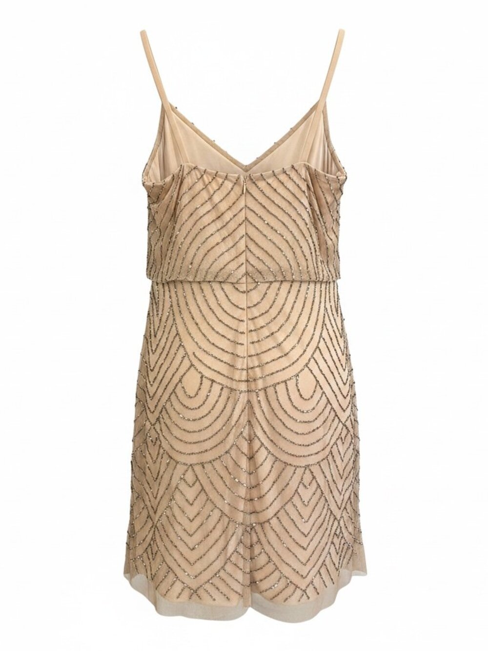 Adrianna Papell Taupe/Pink Cocktail Dress - Picture 2 of 3
